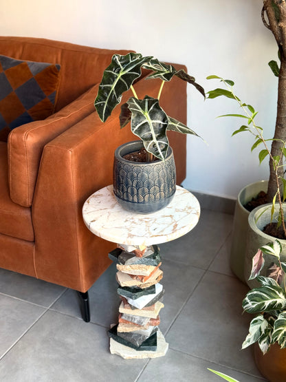 Blanco Marble Side Table