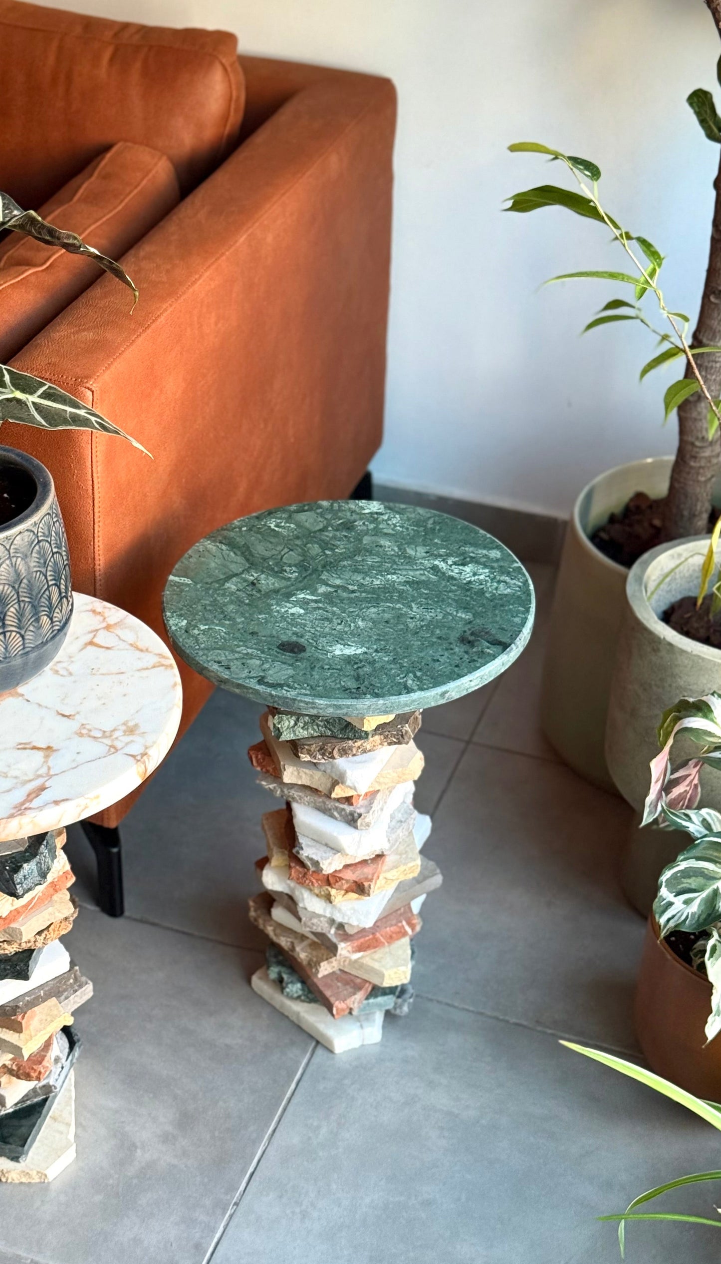 Verde Marble Side Table