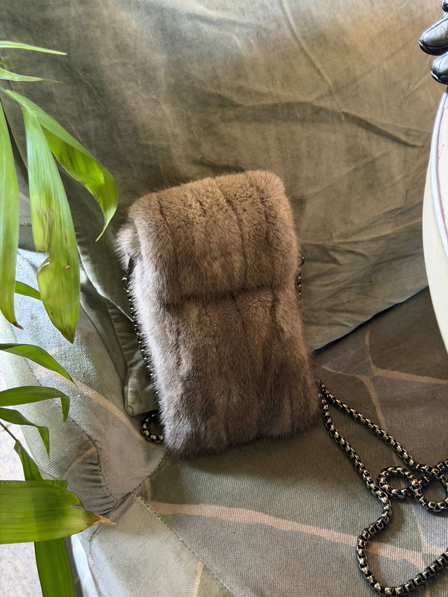 Luxury mink bag