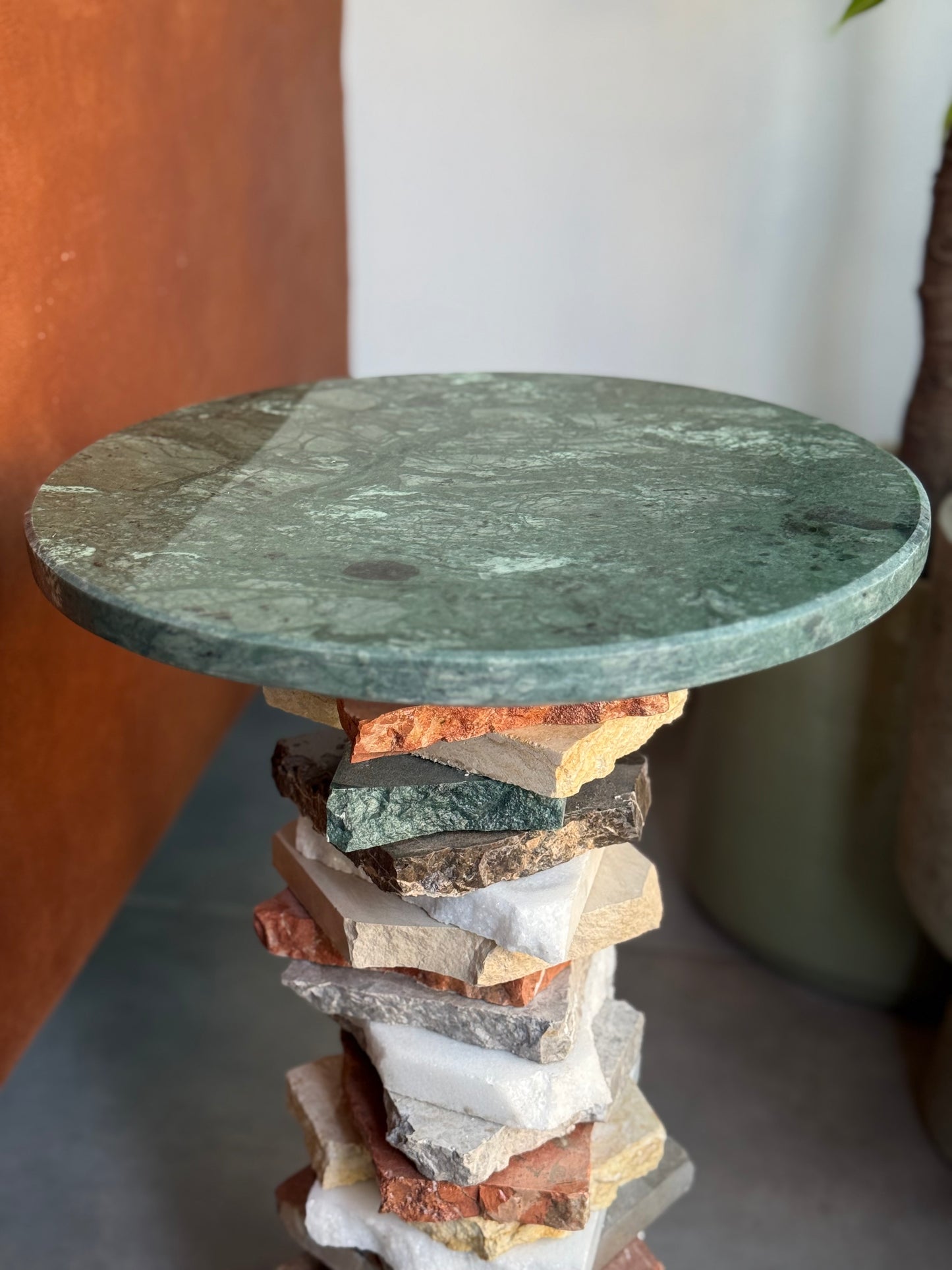 Verde Marble Side Table