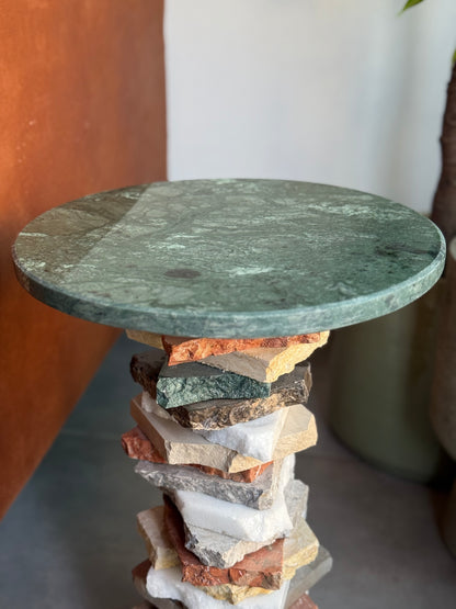 Verde Marble Side Table