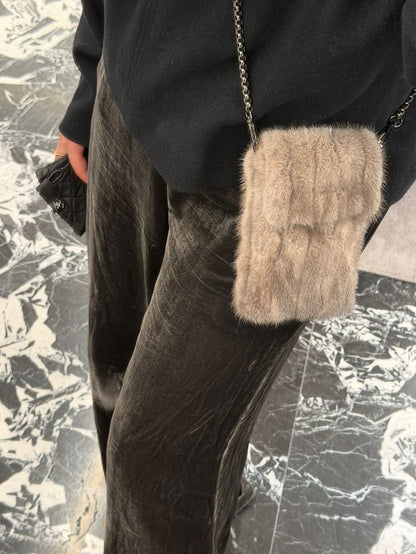 Luxury mink bag