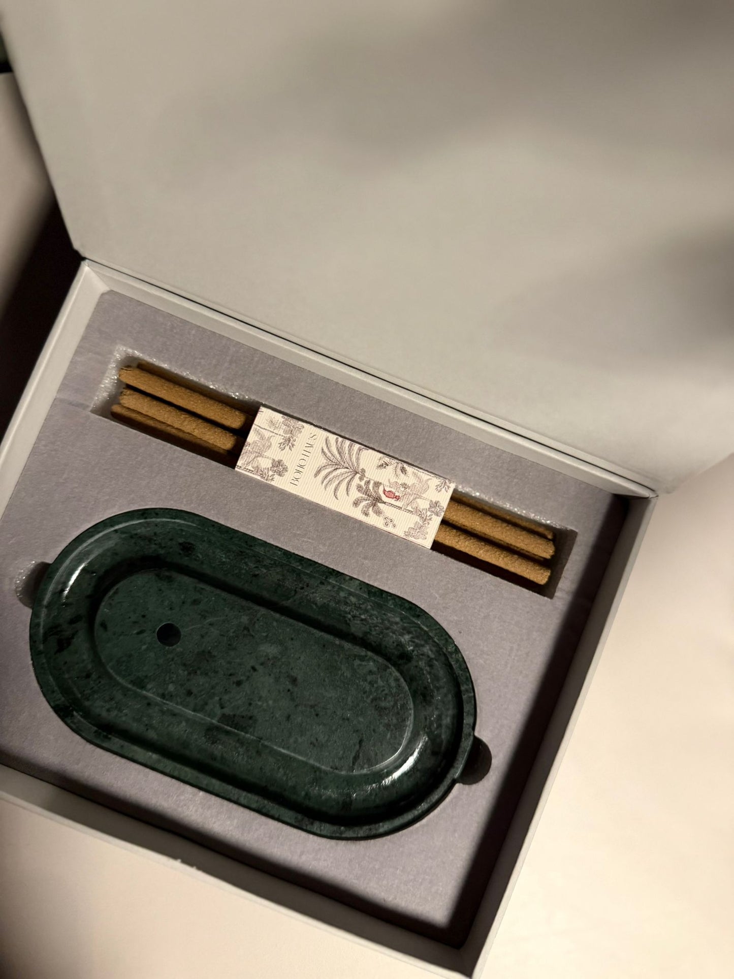 Forest Green Natural Marble Holder