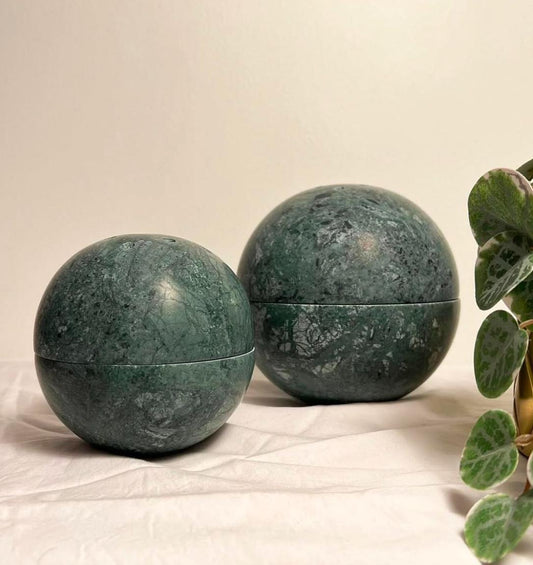 Forest Green Marble Incense Holder - مبخرة من رخام فوريست جرين الطبيعي